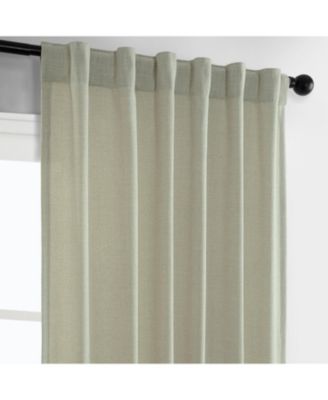 Greige Simply Faux Linen Curtain Pair (2 Panels)