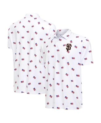 Men's White San Francisco Giants Americana Polo