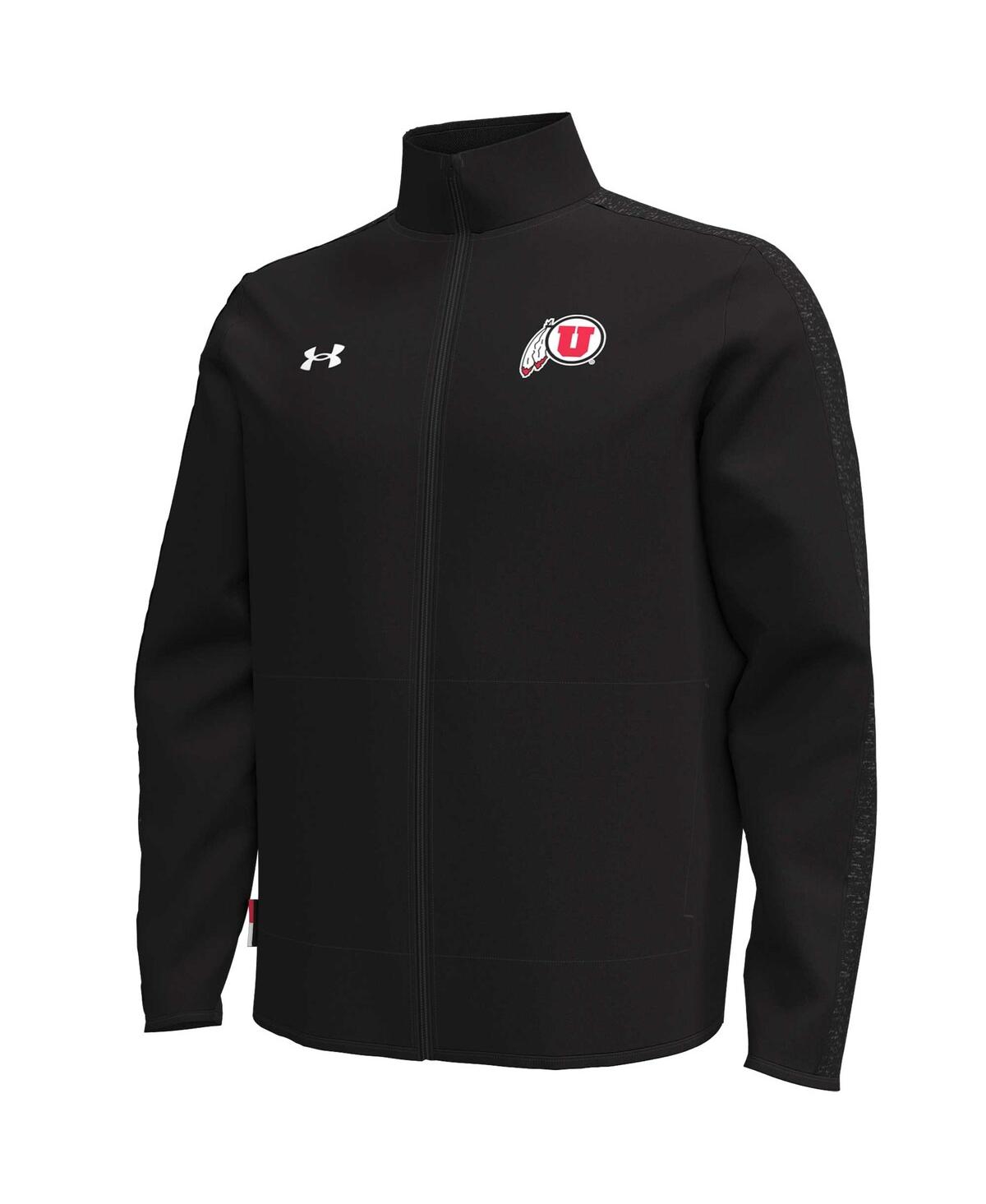Under Armour Men's Black Utah Utes Command Full-zip Jacket In Black