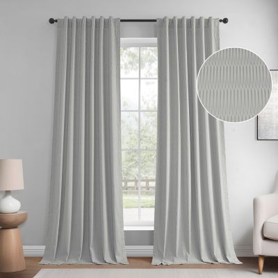 Abstract Lounge Embossed Velvet Room Darkening Curtain
