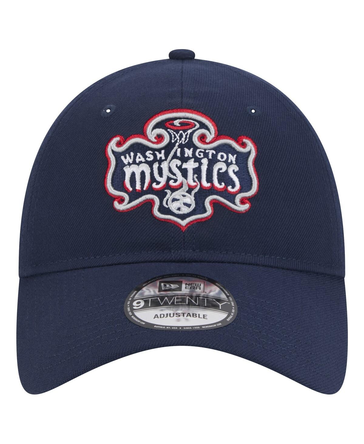 New Era Men's And Women's Navy Washington Mystics Core Logo 9twenty Adjustable Hat In Navy