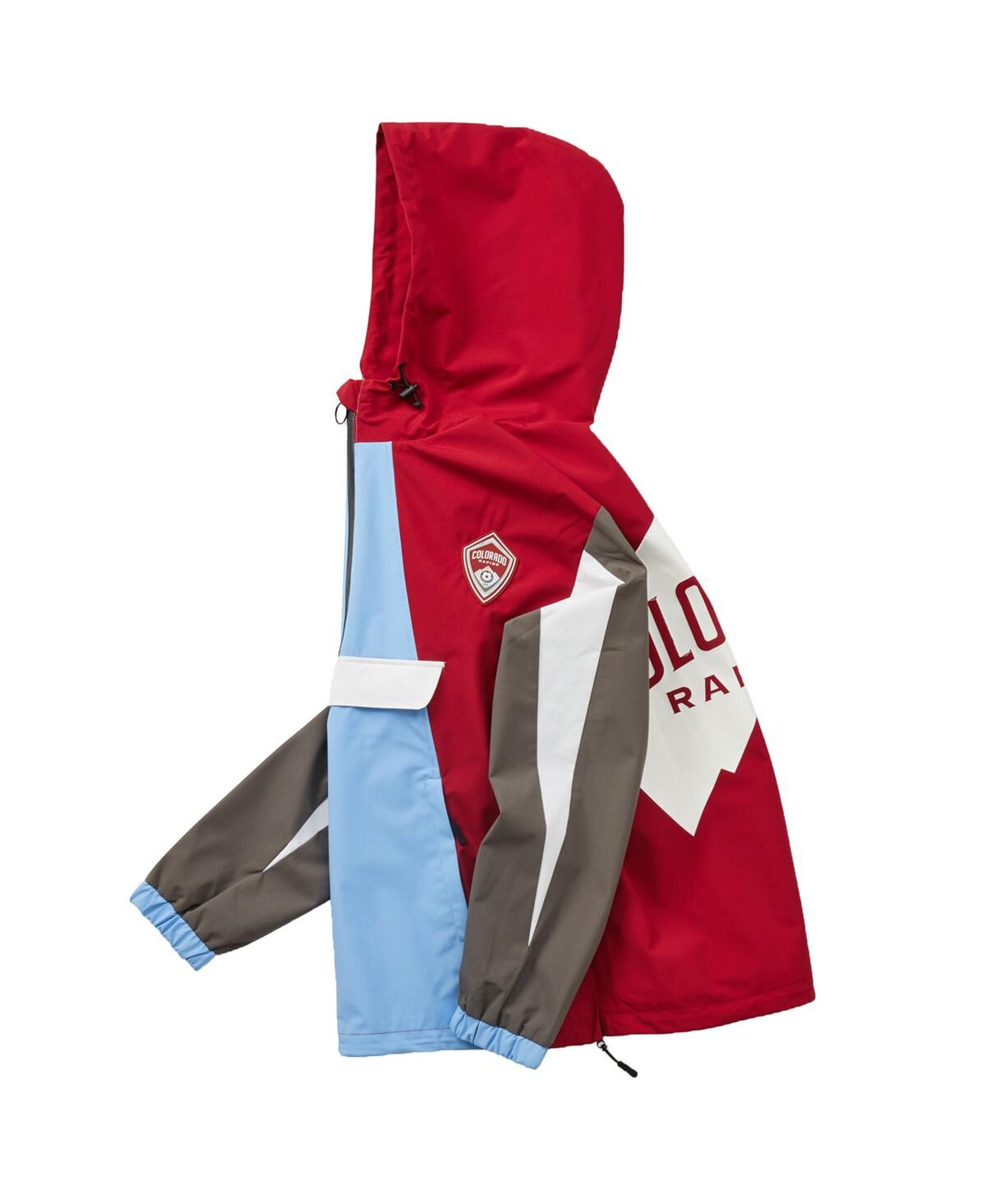 Live Breathe Futbol Men's and Women'sColorado Rapids Tekker Half-Zip Anorak Jacket - Crimson