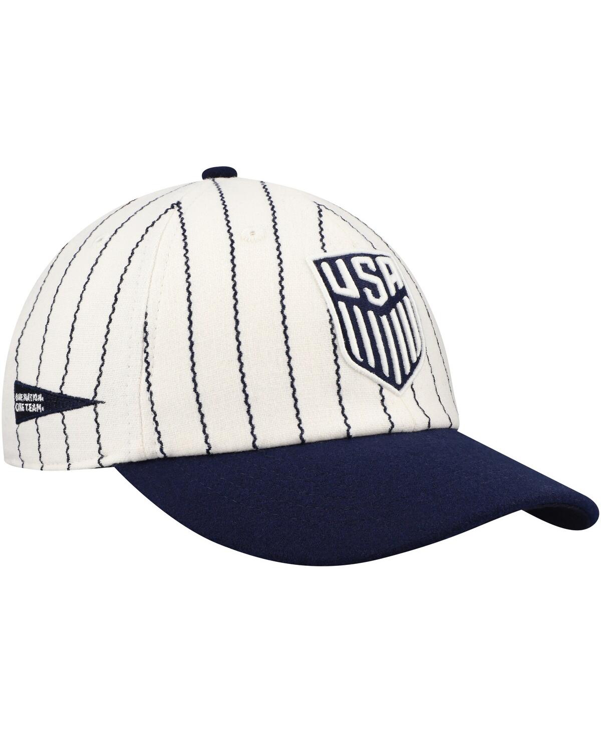 Men's and Women's White/Navy Usmnt Yankee Adjustable Hat - White, Navy