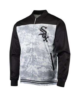 Men's Black Chicago White Sox Camo Full-Zip Jacket