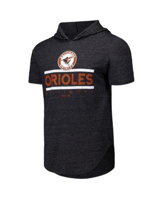 Men's Black Baltimore Orioles Tri-Blend Hoodie T-Shirt