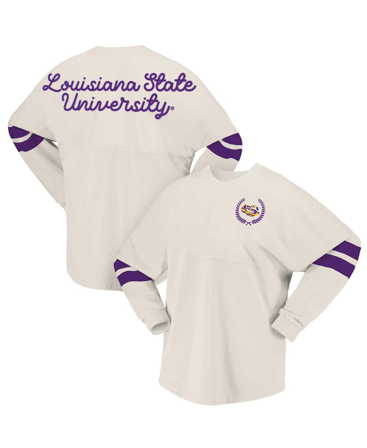 Women's Cream Lsu Tigers Oversized T-Shirt - Cream