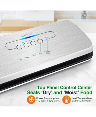 Automatic Food Vacuum Sealer - Electric Air Sealing Preserver System (Silver)