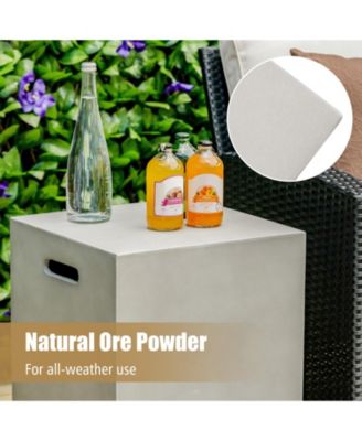 Propane Tank Cover Hideaway Table for Standard 20 Pounds Propane Tank-Gray