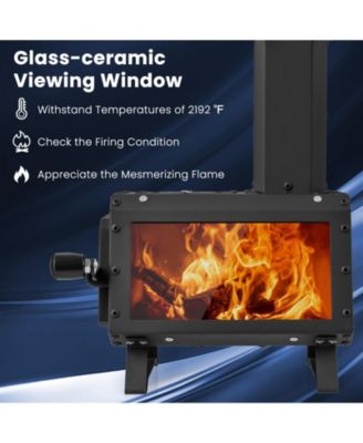 Portable Wood Camping Burning Stove Heater with 2 Cooking Positions