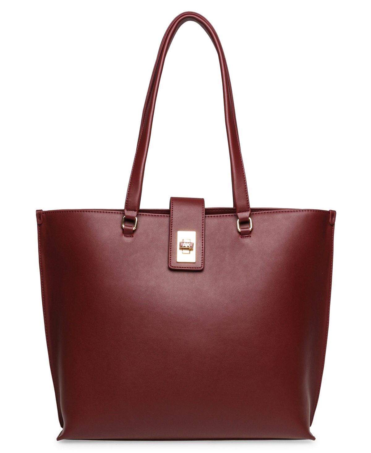 Anne Klein Women's Enamel Turn Lock Tote Bag