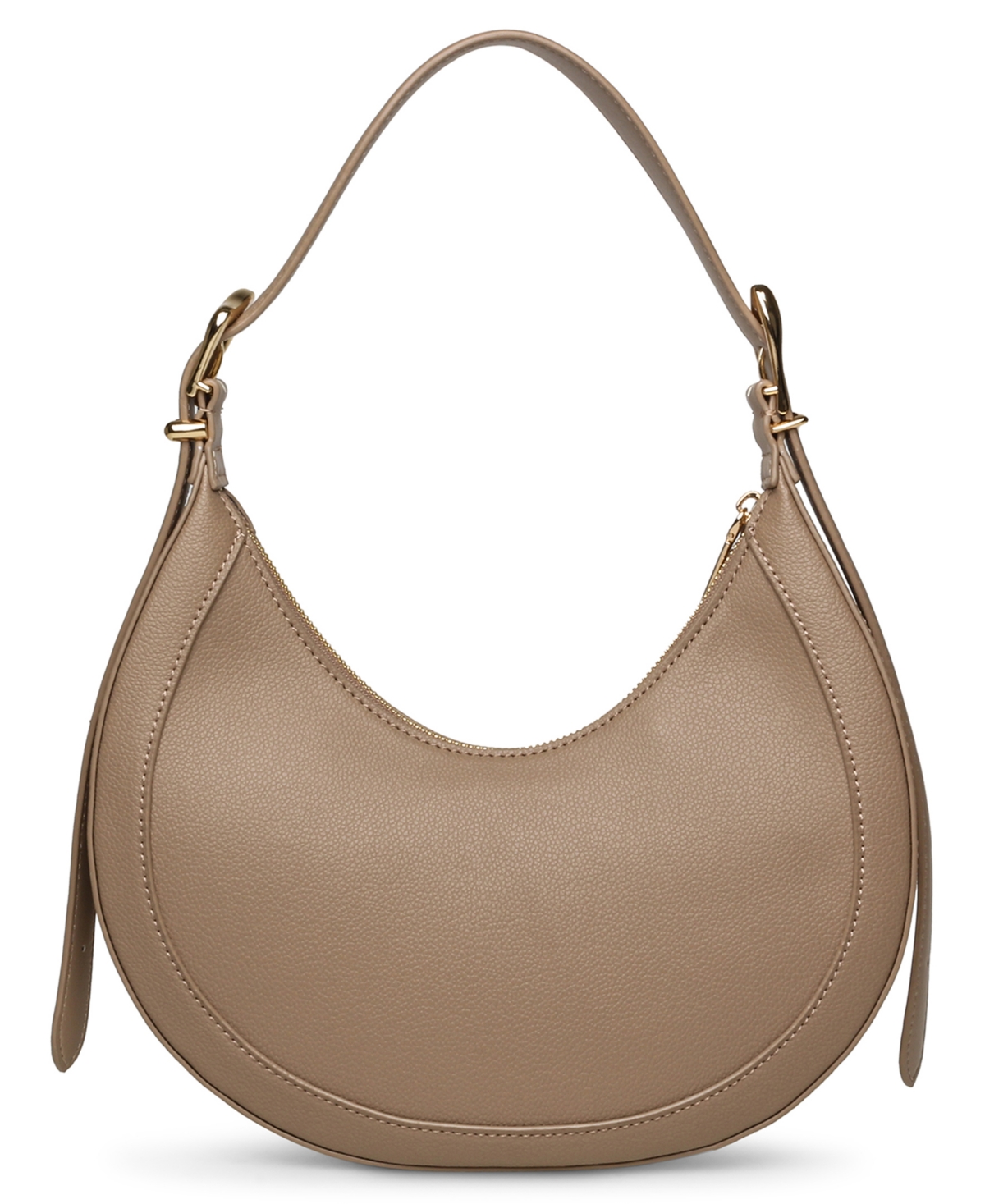 Anne Klein Women's Sculpted Buckle Crescent Shoulder Bag