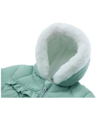 Baby Girls Soft Lining Hooded Puffer Jacket