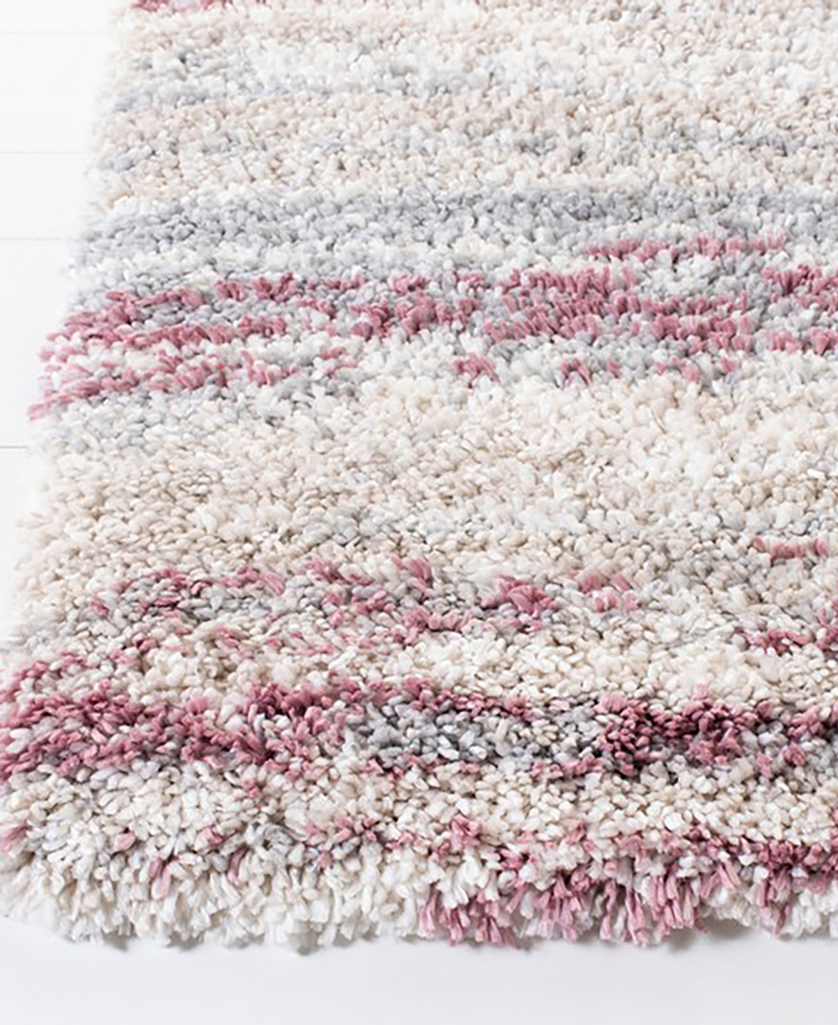 Safavieh Fontana Shag FNT842B 3'x5' Area Rug -Pink