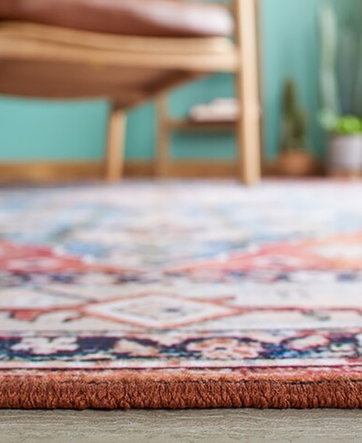 Safavieh Tucson Washable TSN104B 5'x8' Area Rug -Blue