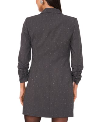 check jacket mini dress チャコールブラック Sサイズ check jacket mini dress チャコールブラック Sサイズ