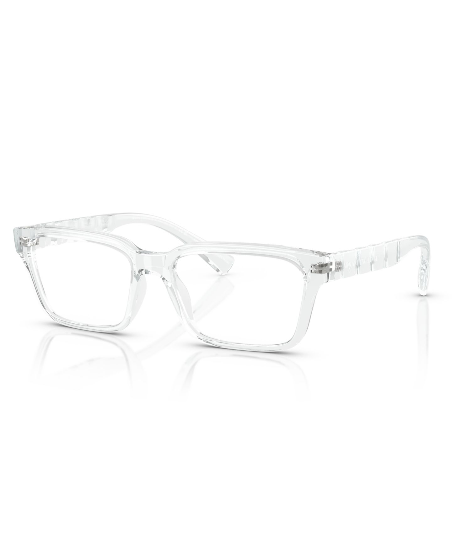 Мужские очки Armani Exchange Man Rectangle Plastic AX3116 Eyeglasses, цвет: Блестящий прозрачный — фото 1