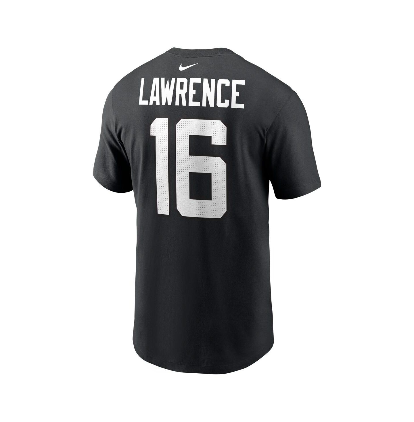 Мужская футболка Nike Trevor Lawrence Jacksonville Jaguars Player Name & Number, цвет: Чёрный — фото 2