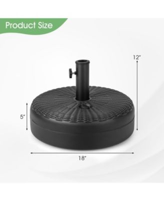 18 Inch Fillable Heavy-Duty Round Umbrella Base Stand