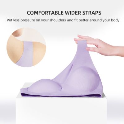 Maternity Seamless Nursing Bra with Ultra-Soft Stretch and Light Support