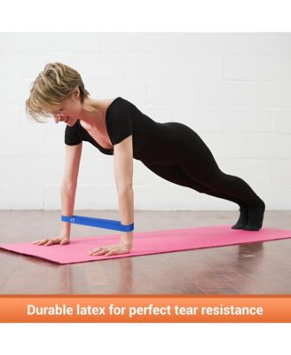 5 Pack Resistance Loop Bands Set Workout Fitness Latex Bands Gym Home Yoga 80Lbs