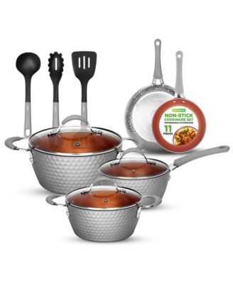 NutriChef Diamond Home Kitchen Cookware Set Blue