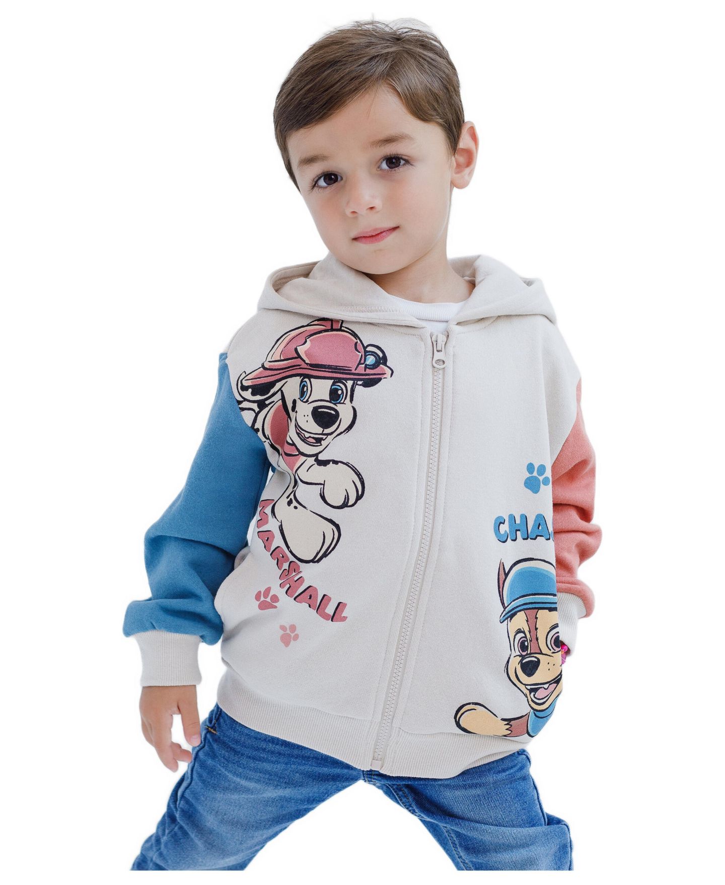 Худи Paw Patrol Fleece Zip-Up для мальчиков, цвет: Бежевый — фото 2