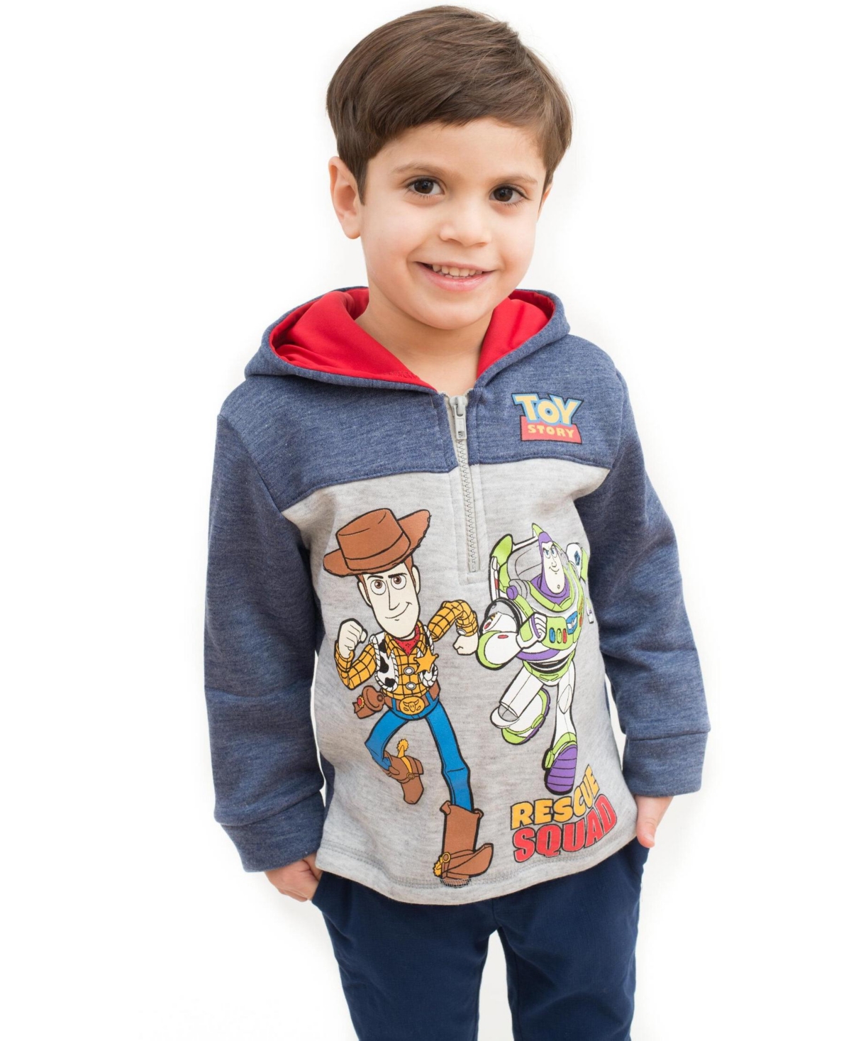 Disney Toddler Boys Fleece Half Zip Hoodie to (12 Months - 18-20)