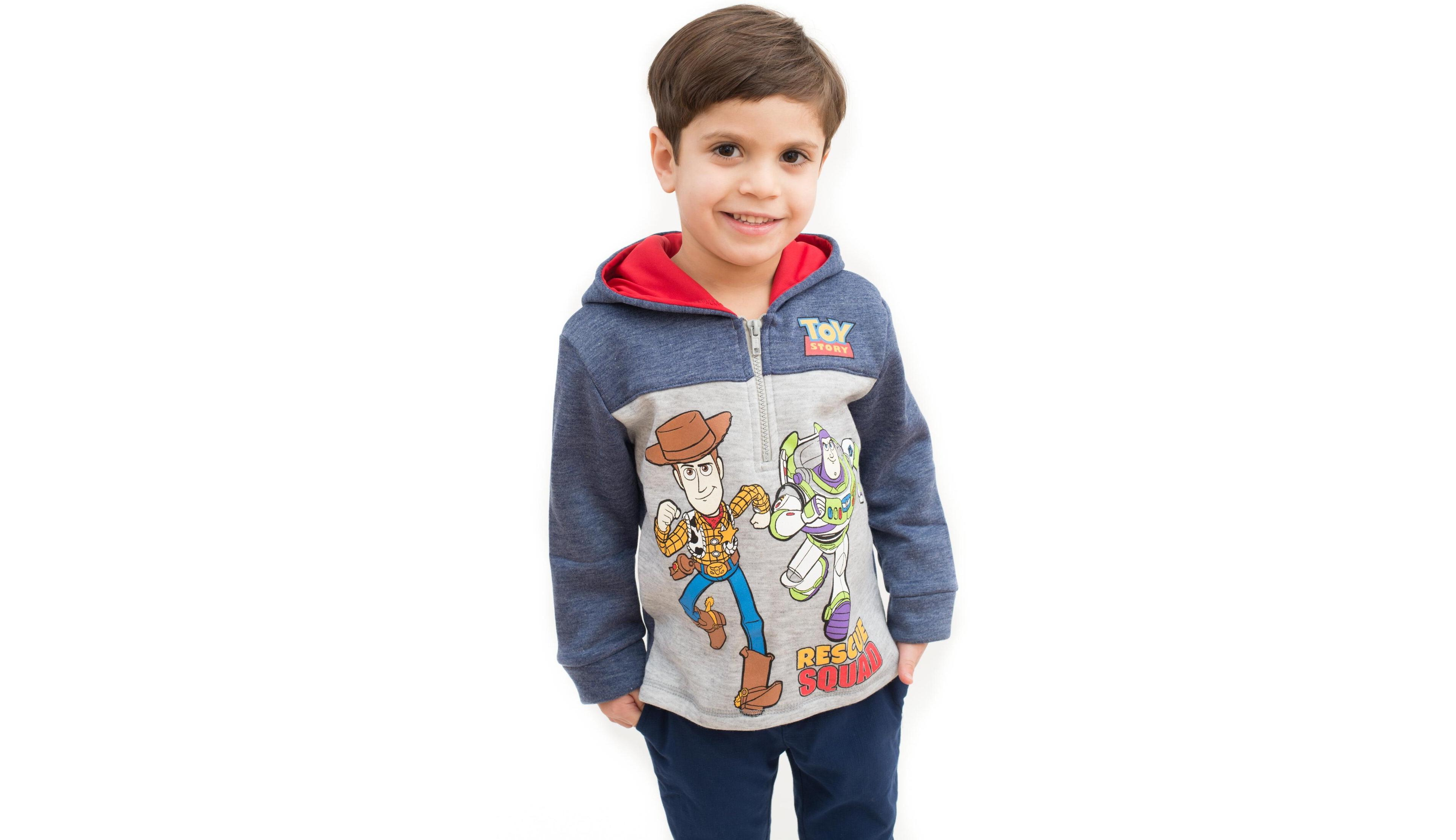 Disney Toddler Boys Fleece Half Zip Hoodie to (12 Months