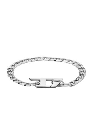 ブレスレット DIESEL D logo chain bracelet DX1476040 Diesel Men's Stainless Steel Chain Bracelet - Macy's