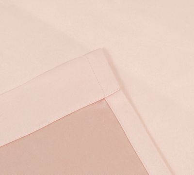 Basic Drape Woven Jacquard Thermal Curtain Panel - Rose