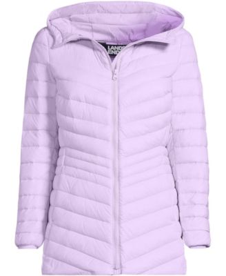 Plus Size Wanderweight Packable Down Hooded Long Jacket