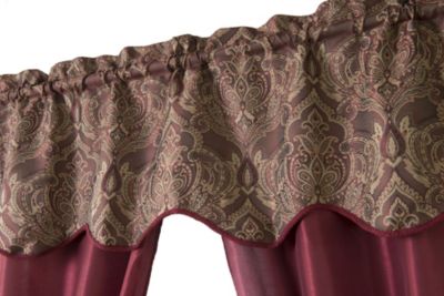 5 Piece Sheer Curtain & Valance Set