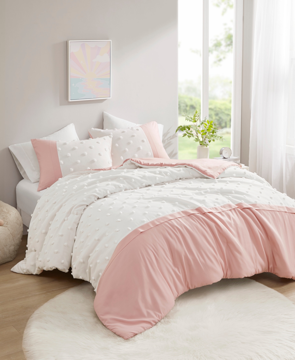 Intelligent Design Shay Clip Jacquard 3-Pc. Duvet Cover Set, King/California King