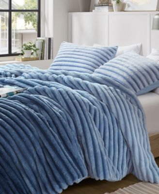 Avril Fluffy Ribbed Plush 3-Pc. Comforter Set, Full/Queen