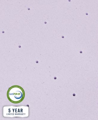 3" Lavender Infused Memory Foam Mattress Topper, California King