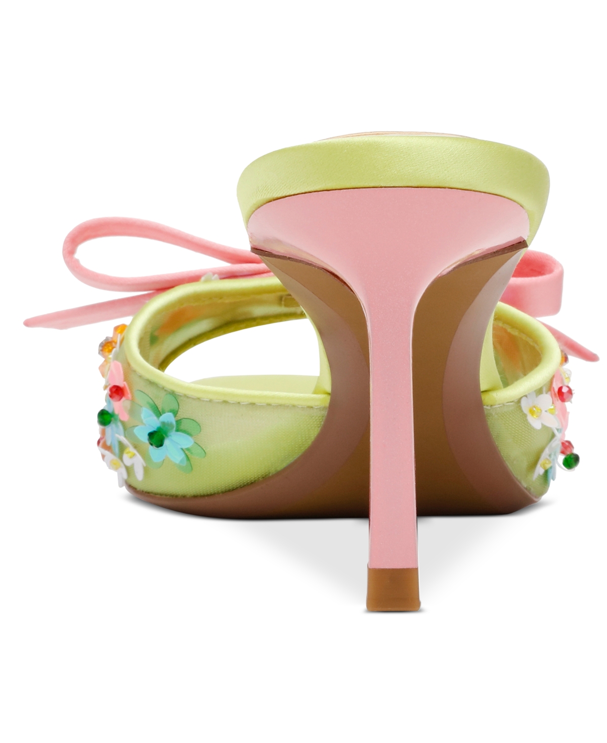 BETSEY JOHNSON WOMEN'S NADDIA DITZY FLORAL STILETTO SLIP-ON MULES 