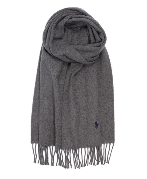Мужские перчатки Polo Ralph Lauren Wool Muffler, цвет: Серый меланжевый