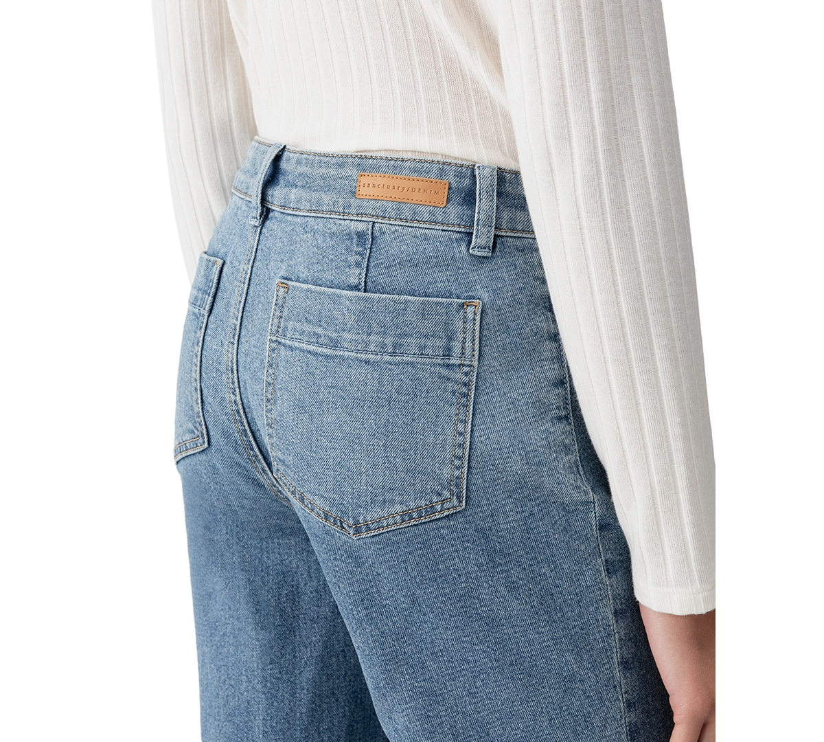 Sanctuary Women's Marine Straight-Leg Patch-Pocket Jeans