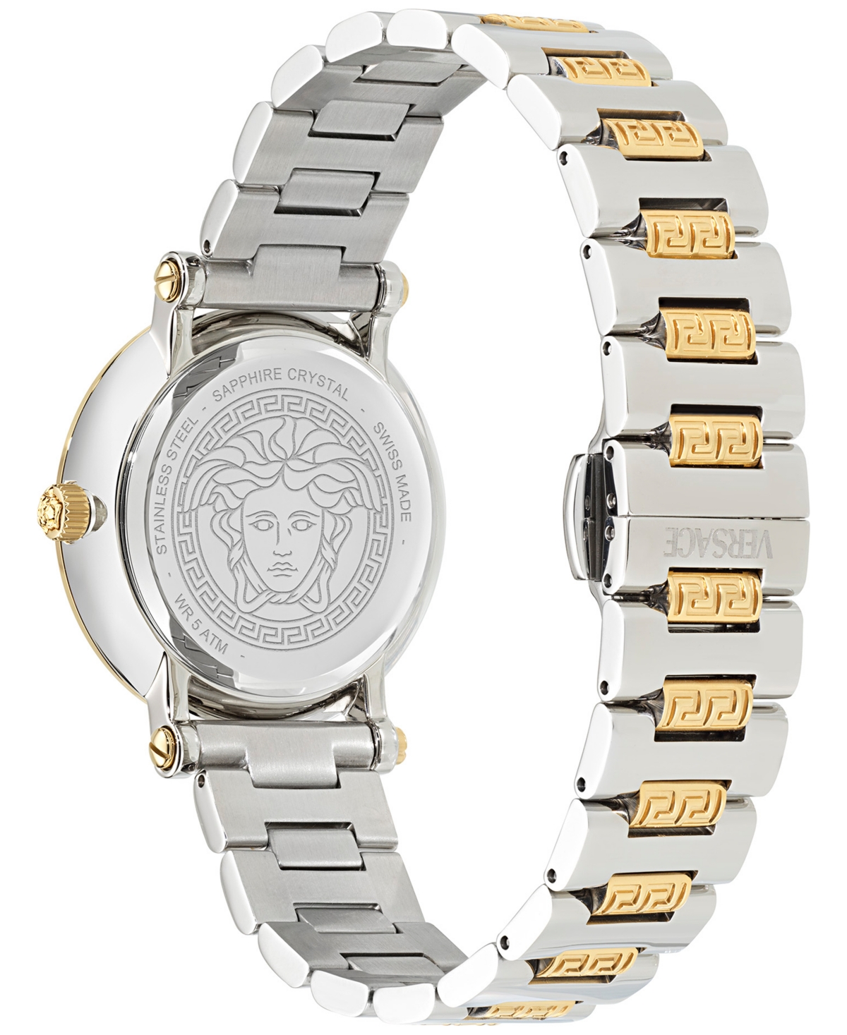 Versace Greca Sphere Watch, 35mm In Two Tone