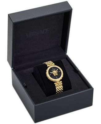 Women's Swiss Medusa Heritage Gold Ion Plated Bracelet Watch 38mm