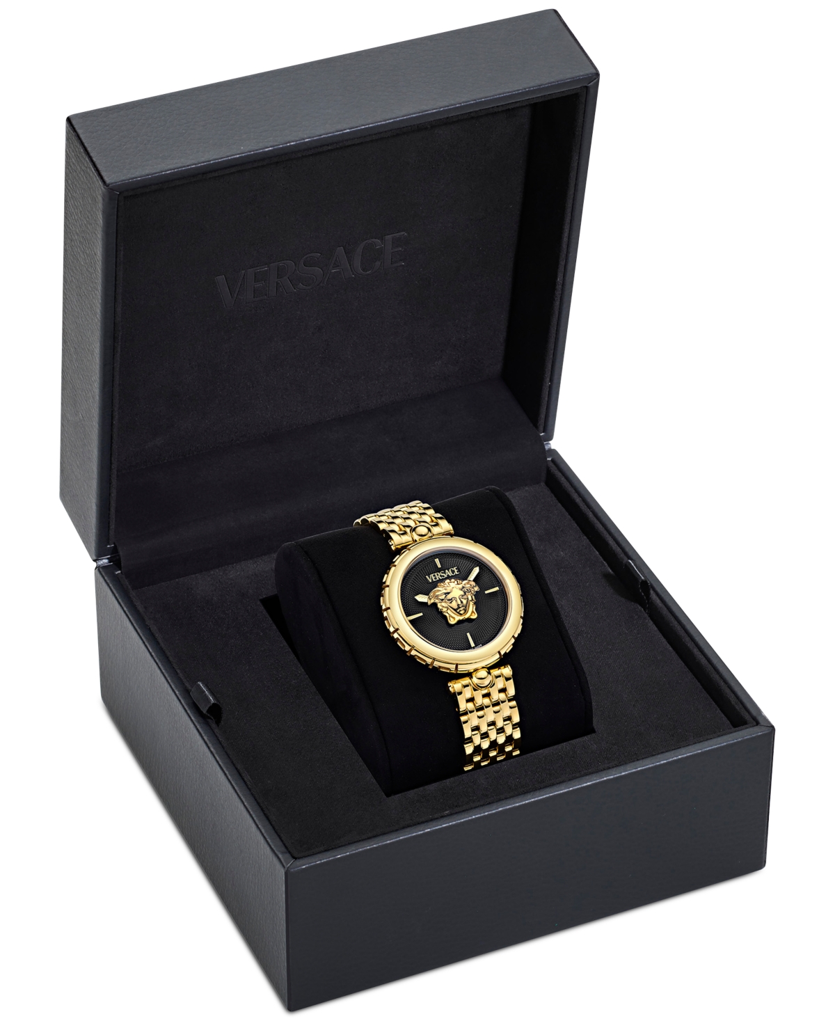 Versace Medusa Heritage 38mm In Ip Yellow Gold