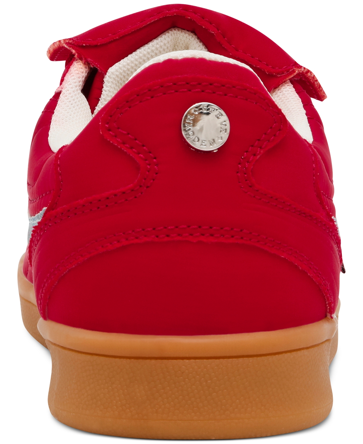 Shop Steve Madden Women's Madrid Foldover Lace Up Sneakers In Red Multi