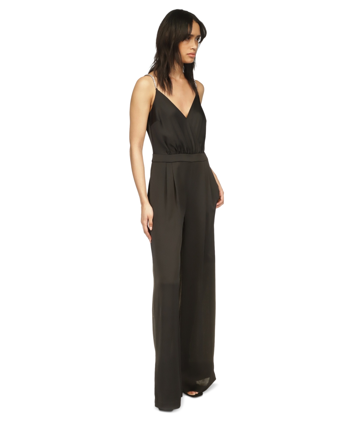 Michael Michael Kors Women's V-Neck Sleeveless Jumpsuit