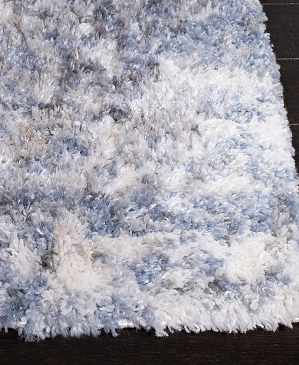 Safavieh Berber Shag 100 BER274B 11'x15' Area Rug -Blue