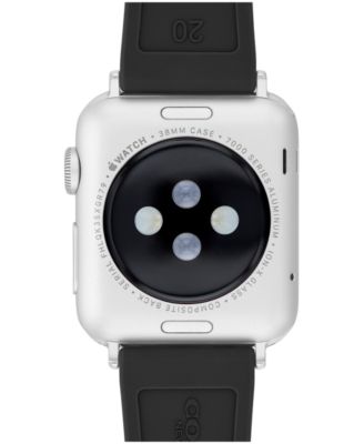 Women's Black Silicone Apple Strap Watch 38mm, 40mm, 41mm