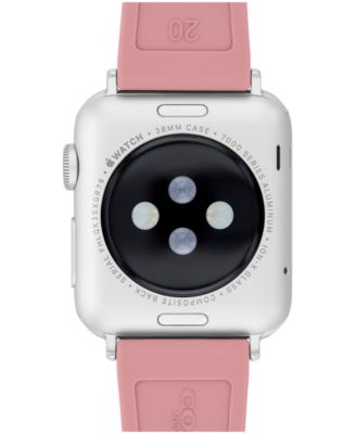 Women's True Pink Silicone Apple Watch Strap 38mm, 40mm, 41mm