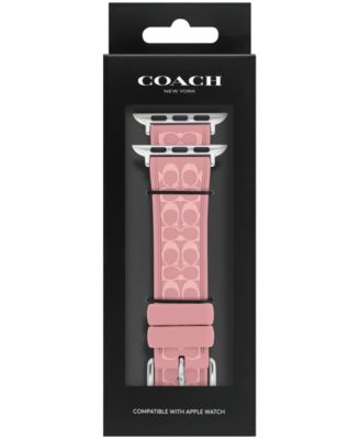 Women's True Pink Silicone Apple Watch Strap 38mm, 40mm, 41mm