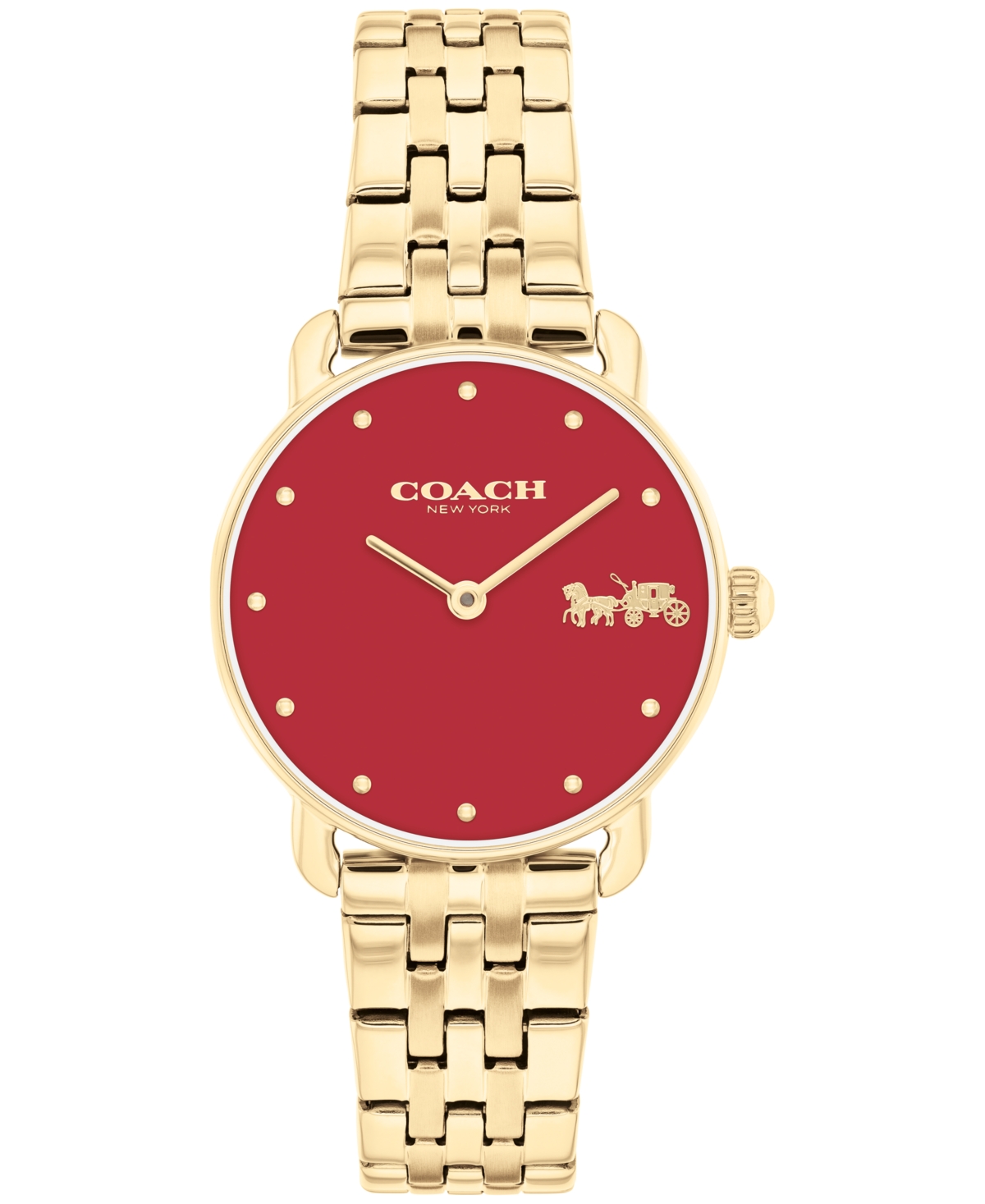 Coach Women's Elliot Gold-Tone Stainless Steel Bracelet Watch 28mm