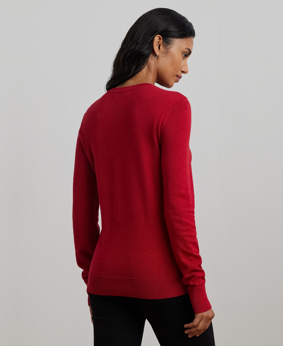 Lauren Ralph Lauren Women's Slim-Fit Crewneck Sweater