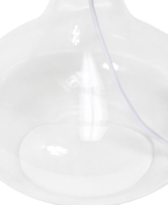 Glass Raindrop Table Lamp with Fabric Shade